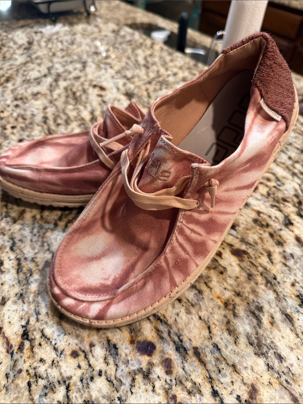 Hey Dude Tie Dye Rose Women's Sneakers - Blush Pink